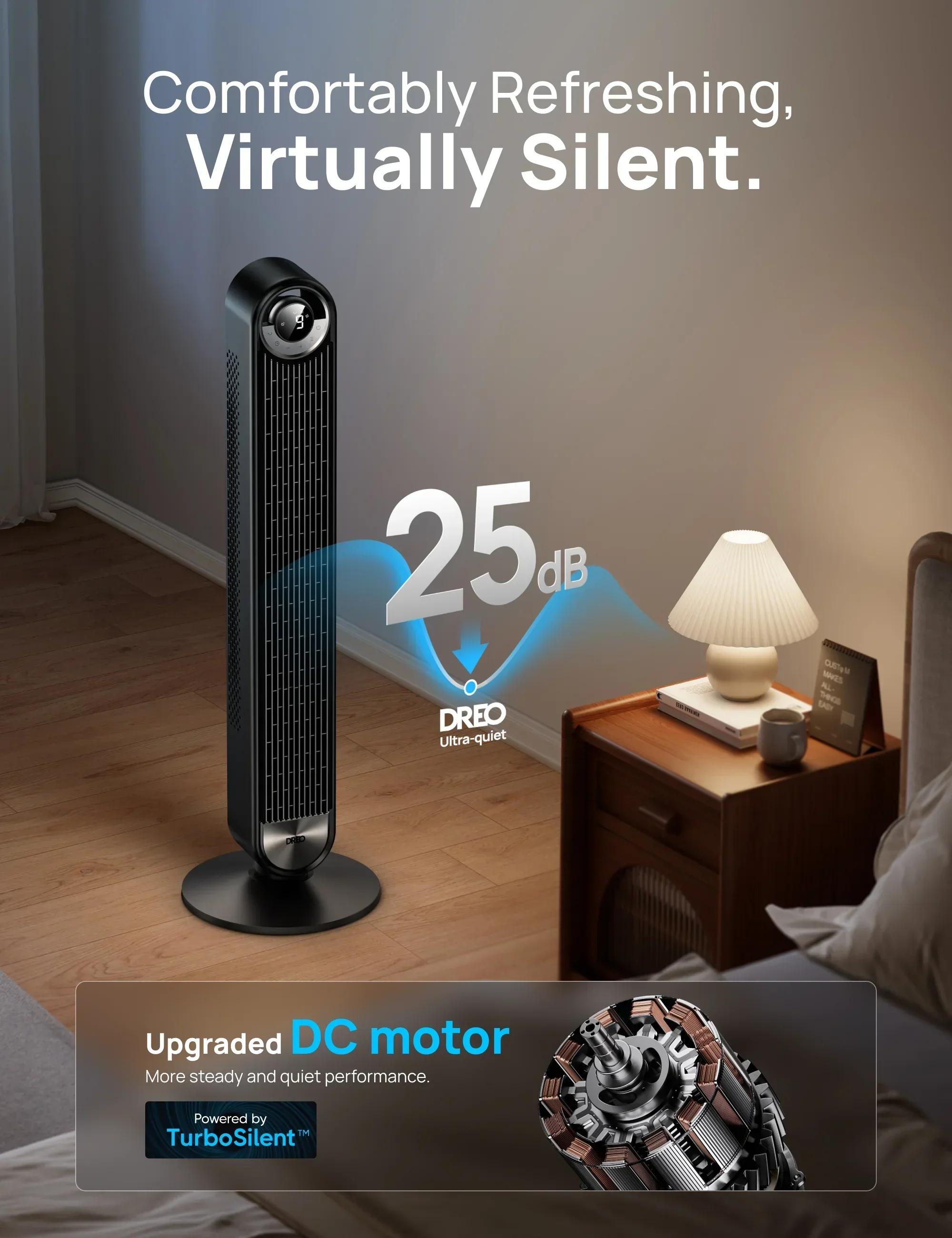 Tower Fan Cruiser Pro T2 & Smart Tower Fan Pilot Pro S - DREO