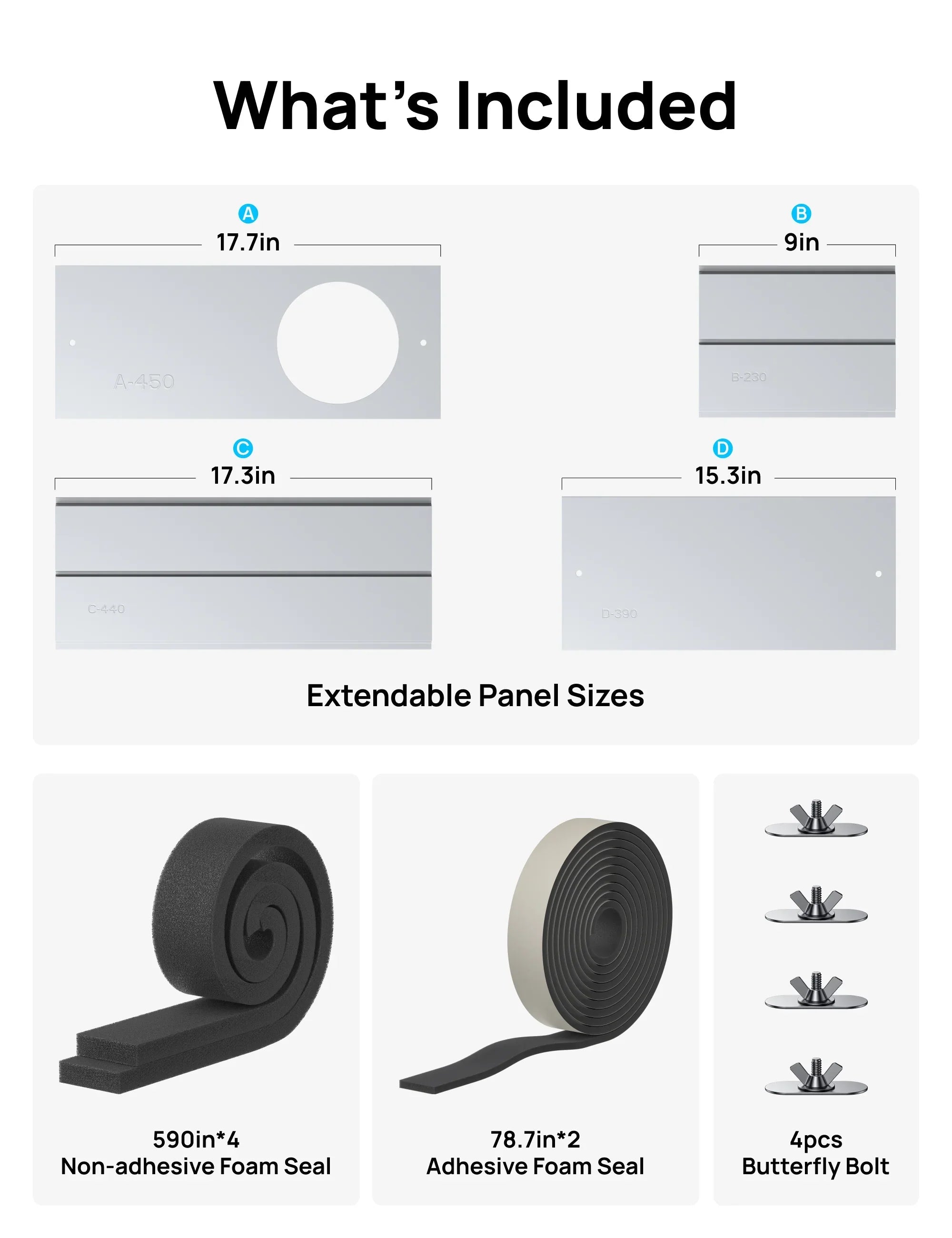 DREO Portable Air Conditioner Single Hose Kit (AC318S, AC319S, AC515S, AC516S) - DREO