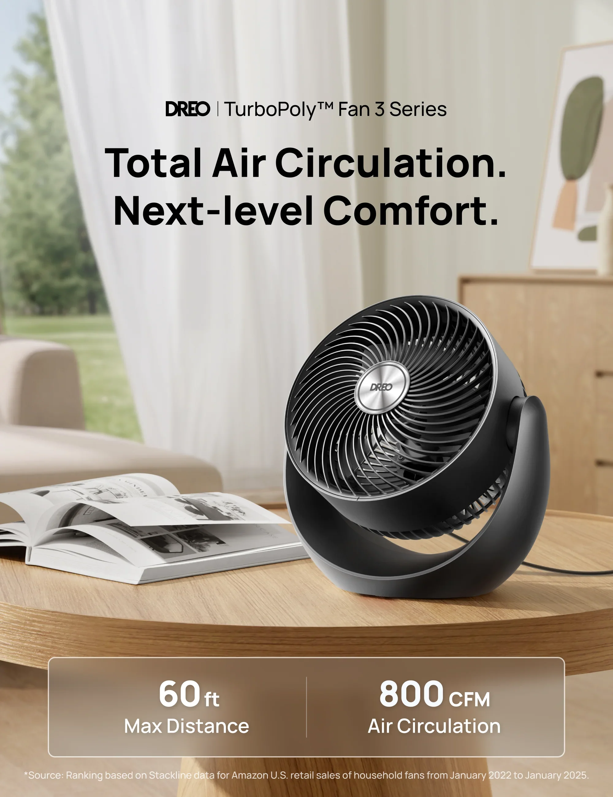 TurboPoly™ Table Fan 307 - DREO