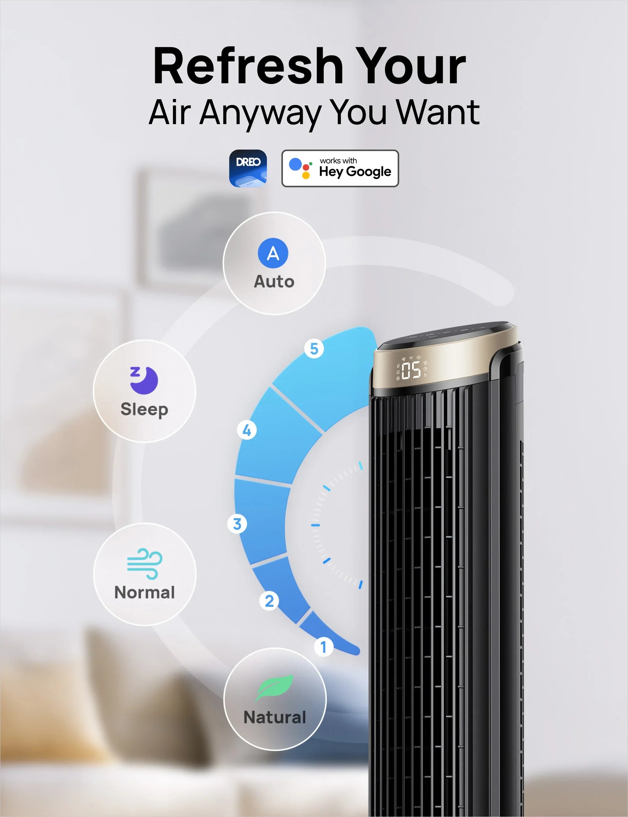 Smart Tower Fan Cruiser Pro T3S - DREO